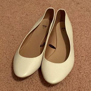 H&M Cream Flats NWOT